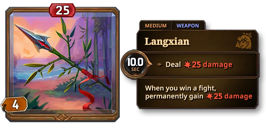 A langxian item card
