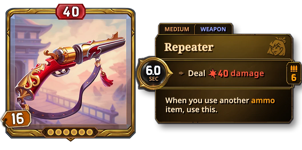 A repeater item card