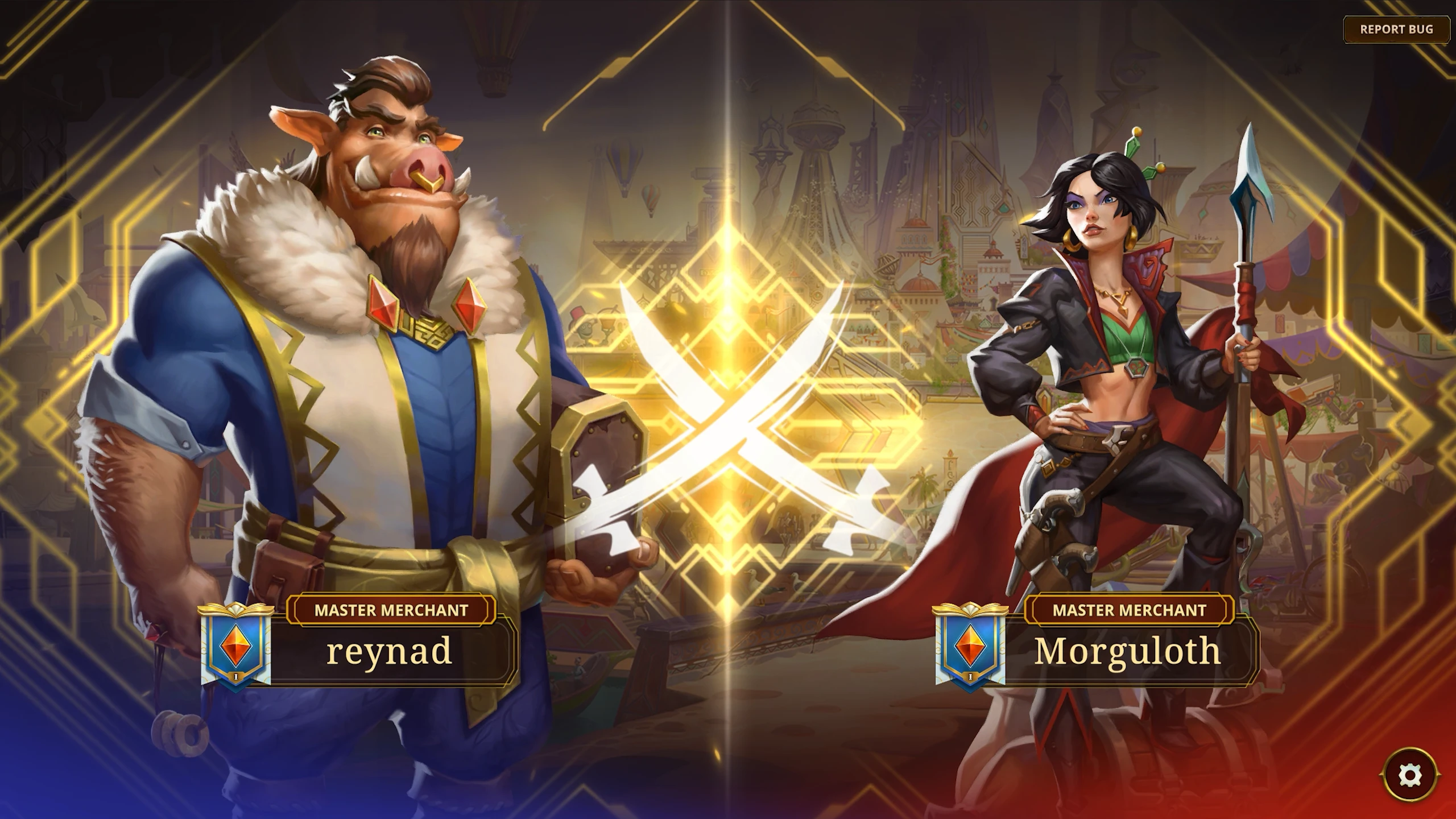 A player-versus-player battle